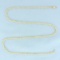 Rope Link Chain Necklace In 10k Yellow Gold
