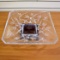 Waterford Bamboo Collection Crystal Centerpiece With Wooden Base