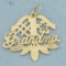 #1 Grandma Charm In 14k Yellow Gold