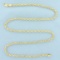 20 Inch Diamond Cut Rope Link Chain Necklace In 14k Yellow Gold