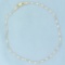 Sparkle Link Anklet In 14k Yellow Gold