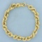 Figure 8 Cable Link Bracelet In 18k Yellow Gold