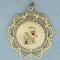 New York World's Fair City Pendant Or Charm In 14k Yellow Gold