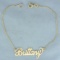 Brittany Name Bracelet In 14k Yellow Gold