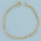 Double Cable Link Bracelet In 14k Yellow Gold