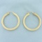 Hoop Earrings In 14k Yellow Gold