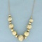 Diamond Cut Ball Bead Necklace In 14k Yellow Gold