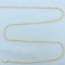 Italian 20 Inch Rope Link Chain Necklace In 14k Yellow Gold