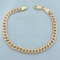 Italian Curb Link Bracelet In 10k Yellow Gold