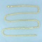 Mens 24 Inch Rope Link Chain Necklace In 14k Yellow Gold