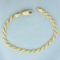 Italian Boston Link Chain Bracelet In 18k Yellow Gold