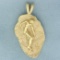 Virgo Zodiac Pendant In 14k Yellow Gold