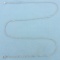Italian 18 Inch Singapore Link Chain Necklace In Platinum