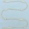 Ball Bead Curb Link Station Choker Necklace In 14k Yellow Gold