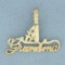 Diamond Cut #1 Grandma Pendant In 14k Yellow Gold
