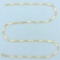 20 Inch Bar Link Chain Necklace In 14k Yellow Gold
