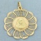 Vintage Virgin Mary Pendant In 18k Yellow Gold