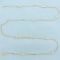 21 Inch Ball Bead Link Bar Necklace In 14k Yellow Gold