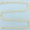 24 Inch Rope Link Chain Necklace In 14k Yellow Gold