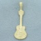 Electric Guitar Pendant In 14k Yellow Gold
