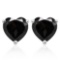 6mm Midnight Sapphire Earrings In Sterling Silver