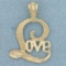Michael Anthony Love Pendant In 14k Yellow Gold