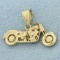 Motorcycle Pendant In 14k Yellow Gold