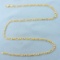 Italian 18 Inch Figaro Link Chain Necklace In 14k Yellow Gold