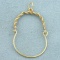 Charm Holder Pendant In 14k Yellow Gold