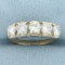 5-stone Diamond Wedding Or Anniversary Band Ring In 14k Yellow Gold