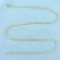 Italian 18 Inch Foxtail Link Chain Necklace In 14k Yellow Gold