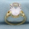 Rose De France Amethyst Fancy Cut Solitaire Ring In 14k Yellow Gold