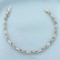 Diamond Infinity Link Bracelet In 10k White Gold