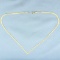 Italian 16 Inch V Herringbone Chain Necklace In 14k Yellow Gold