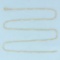 21 Inch Box Link Chain Necklace In 14k Yellow Gold