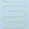 Italian 24 Inch Elongated Cable Link Chain Necklace In 18k Yellow Gold