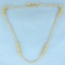 18 Inch Designer Cage Link Chain Necklace In 14k Yellow Gold
