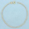 Italian Foxtail Link Bracelet In 14k Yellow Gold