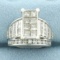 Modern Design Diamond Ring In 10k White Gold
