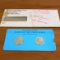 Franklin Min States Of The Union Sterling Silver Coins Illinois And Indiana Original Packaging