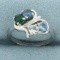 Rainbow Topaz Ring In 10k White Gold