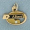 Vintage Alliant Diamond Charm In 10k Yellow Gold