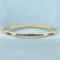 Sapphire And Diamond Hinged Bangle Bracelet In 14k Yellow Gold