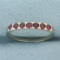 Ruby Band Ring In 14k White Gold