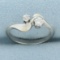 Diamond Moi Et Toi Ring In 14k White Gold