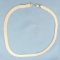 Italian 16 Inch Choker Herringbone Liquid Gold Chain Necklace In 10k Yellow Gold