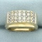 Mens Diamond Ring In 10k Yellow Gold
