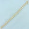 Designer X And O Diamond Tennis Bracelet In 14k Yellow Gold