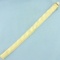 Italian Diamond Cut Striped Wide Omega Bracelet In 14k Yellow Gold
