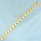 Italian Satin And High Polish Finish Abstract Bracelet In 14k Yellow Gold